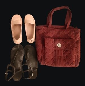 Rainbows Sandals And Vera Bradley Bag